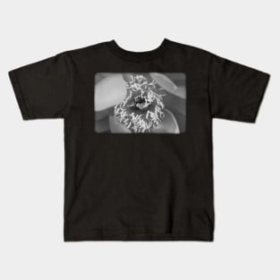 Vintage flower on a black and white film Kids T-Shirt